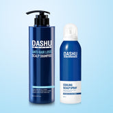 Dashu Daily Herbal Scalp Gold Shampoo 500ml & Cooling Scalp Spray 2-Piece Set