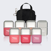 Abouttone Blur Fit Tint Mini 2.3g 6-piece Set (mini gloss & keyring pouch)