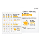 APLB Retinol + Vitamin C + Vitamin E Sheet Mask (10-Pack)