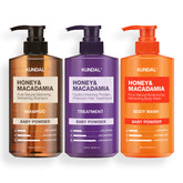 Kundal Shampoo + Treatment + Body Wash 500ml (Baby Powder)