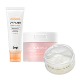 SNP Glutathione 3-Piece Set (Sunscreen + Spot Patches + Radiance Pads)