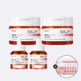 Leaders PDRN 5% Active Ampoule 30ml x2 + PDRN 0.5% Essence Pads 70 sheets x2, 4-Piece Set (Includes 5 PDRN Lifting Masks)