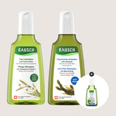 RAUSCH Swiss Herbal Shampoo 200ml & Seaweed Shampoo 200ml Duo Set