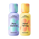 Mamonde Pore Control Peony Liquid Mask 80ml + Flash Toning Daisy Liquid Mask 80ml
