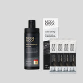 MODAMODA Zero Gray Black Shampoo 10 100g + The Gentle Water Dye 4 Pack (Black)