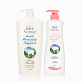 Leivy Goat Milk Body Wash 1150ml + Body Lotion 750ml - 2-Piece Set