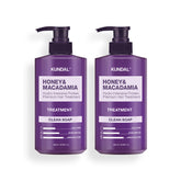 Kundal Honey & Macadamia Protein Hair Treatment 500ml (2 Pack) (Clean Soap Scent)