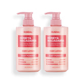 Kundal Honey & Macadamia Pure Body Lotion 2pc Set - Baby Powder 500ml