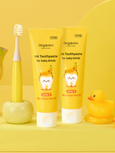 Orgabebe HA Two-Stage Toothpaste Low-Fluoride 500ppm Banana Flavor (2 Pack)
