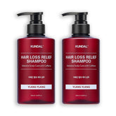 Kundal Caffeine Anti-Hair Loss Shampoo 2?Pack (Ylang Ylang) 500ml