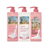 Milk Baobab Original Shampoo + Treatment + Body Wash (Flora Bouquet) - 1L x 3