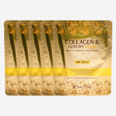 3W Clinic Collagen Luxury Gold Energy Hydrogel Facial Mask 30g (5pcs)