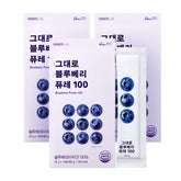 Celltrion InnerLab Blueberry Puree 100 3-Box Set (280g 14 Sticks per Box)