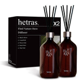 Hetras Premium Large-Capacity Diffuser 500ml x2 Gift Set