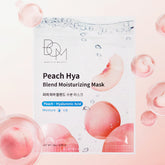 BOM Peach Hia Blend Hydrating Hyaluronic Acid Mask Pack 10Sheets