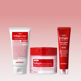 Medipeel Red Lacto Collagen Cleansing Foam 2.0 120ml + Collagen Wrapping Mask 70ml + Double Tight Pads 70pcs 3-Piece Set