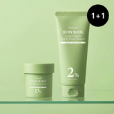 Pcalm Holy Basil Bubble Deep Mask 90g + Holy Basil Pack-to-Foam Cleanser 120ml 1+1 Daily Set