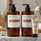 Kerasys Clean Note Powdery Cotton Perfume Shampoo 1L x2 + Oilex Shampoo 60ml
