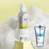 Black Foret Scalp Strengthening & Balance Shampoo 500ml + Cool & Deep Clean Shampoo 250ml (Mild Acidic)