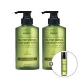 Kundal Tea Tree Biotics Acne Body Wash 500ml (2 pcs) + Clear Body Mist 200ml
