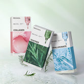 Mediheal Best Essential Mask Pack 30 Sheets 3-Type Set (Tea Tree, Collagen, Hyaluronic Acid)