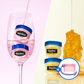 Vaseline Lip Therapy 7g Mini Jar Set Pink Bubbly 7g x2 + Queen Bee 7g x2 + Vaseline Comb Keyring