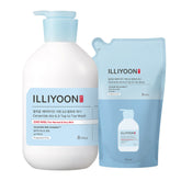 ILLIYOON Ceramide Ato 6.0 Top-to-Toe All-in-One Mild pH Unscented Body Wash 900ml + Refill 500ml