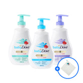 Baby Dove Top-to-Toe Rich Moisture Body Wash 400ml 3-Pack (optional Dove hand towel)