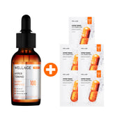 Wellage Hyper Toning Gloi Ampoule 30ml + Hyper Toning Vita C Bubble Mask 5pcs ? 2-piece Set