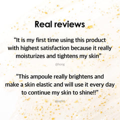 Soonsu Beauty Luxury 24K Gold Ampoule texture close-up Soonsu Beauty Luxury 24K Gold Ampoule texture close-up