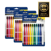 Clio NEW Perfection Charcoal Ultra-Fine Bristle Compact-Head Toothbrush - 10 pcs