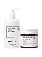 CureCode Low-Irritation Sensitive Soothing 2-Piece Set (Cleanser + Pads)