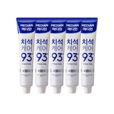 Median Tartar Control White Fluoride Toothpaste Menthol 210g (5-Pack)