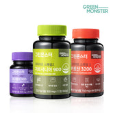 Green Monster Diet Special 3-Piece Set (Coleus Forskohlii 1 bottle + Garcinia 1 bottle + Chitosan 1 bottle)