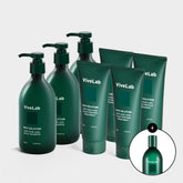 Vivelab Postpartum & Women's Large Set - Green Shampoo 500ml x3 + 300ml + Hair Loss Treatment x4
