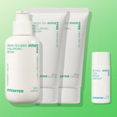 Innisfree Green Tea Seed Hyaluronic Acid Serum 130ml + Moisture Cream 80ml (2-Pack)