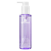 Purple bottle of Celimax skincare product on a white background