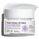 Jar of Panthenol Retinol Facial Cream with APLB branding on a white background