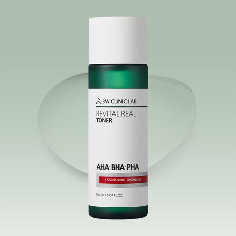3W CLINIC AHA BHA PHA Revital Real Toner | Soonsu Beauty