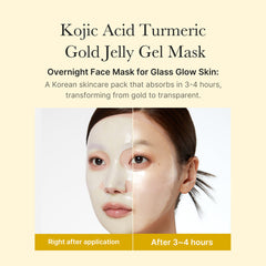 Medicube Kojic Acid Turmeric Gold Jelly Gel Mask 4ea