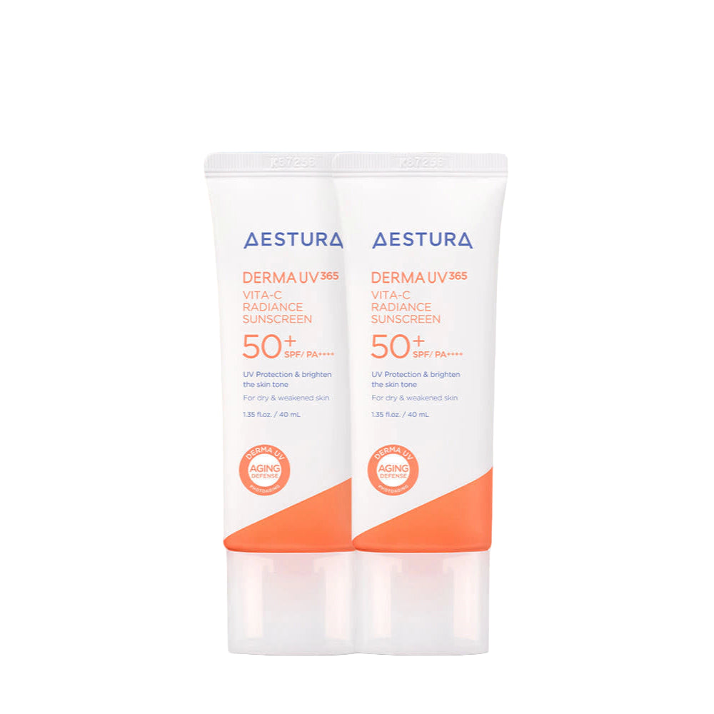 Aestura Derma UV 365 Vita-C Radiance Sunscreen 40ml Set 2pcs