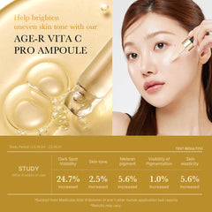 Soonsu Beauty AGE-R Vita C Pro Ampoule packaging design