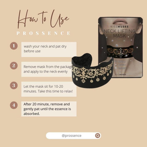 Soonsu Beauty Neck Lifting Mask 10 Pack texture close-up