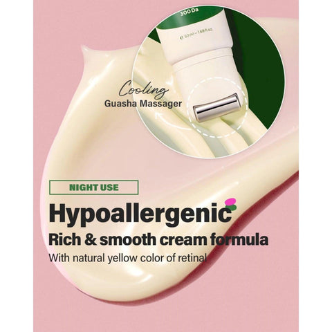 Soonsu Beauty Retino Collagen Small Molecule 300 Guasha Neck Cream packaging design