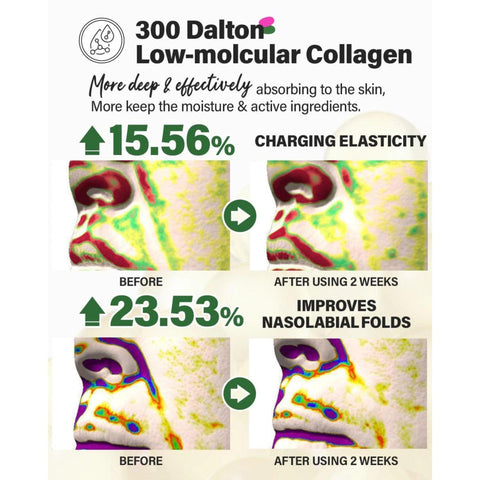 Soonsu Beauty Retino Collagen Small Molecule 300 Guasha Lifting Serum side view