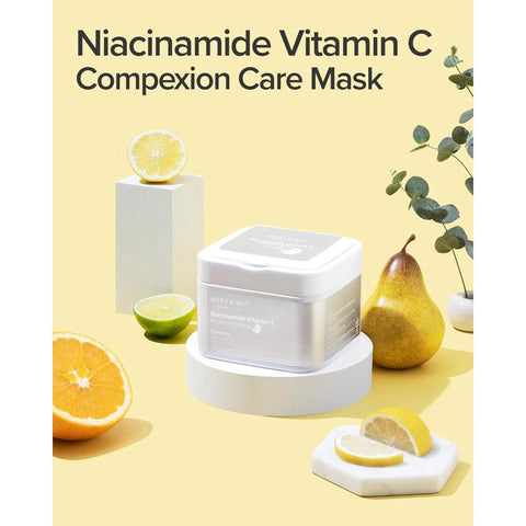 Soonsu Beauty Niacinamide Vitamin C Brightening Mask packaging design