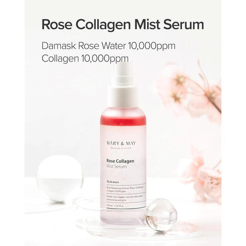 Soonsu Beauty Rose Collagen Mist Serum packaging design