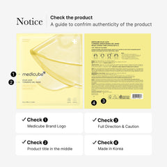Medicube Kojic Acid Turmeric Gold Jelly Gel Mask 4ea
