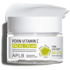 PDRN Vitamin C Facial Cream jar with label on a white background
