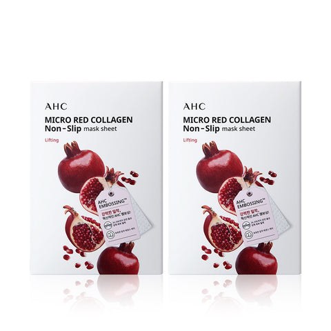 AHC Micro Red Collagen Non Slip Mask Sheet 10P